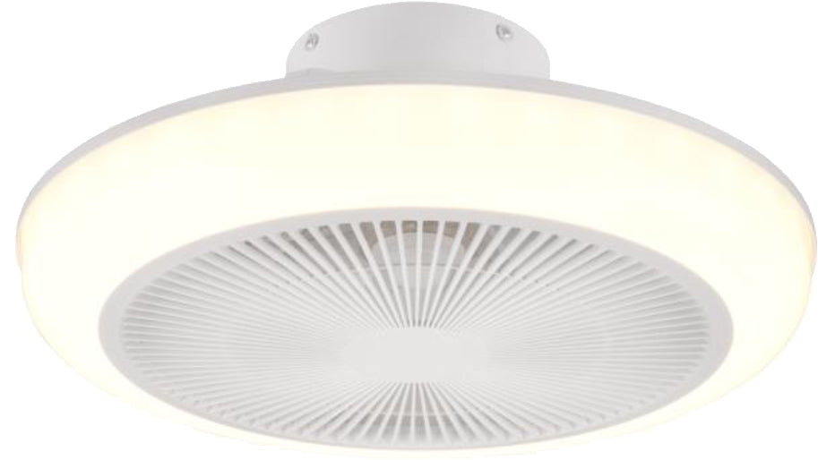 Plafoniera con ventilatore mjolby 46 cm 30w bianco