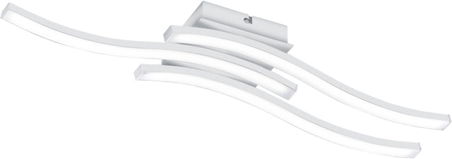 Plafoniera led route bianco 2 luci x 5w 4000k