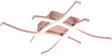 Plafoniera led route oro rosa 4 luci 20w 4000k