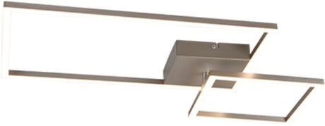 Plafoniera led padella con snodo 25w 4000k acciaio