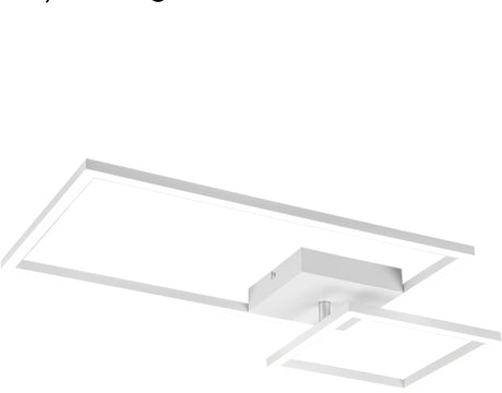 Plafoniera led padella con snodo 25w 4000k bianca