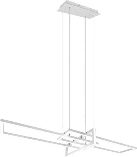 Lampada sospensione led salinas triplo rett. 34w 4000k