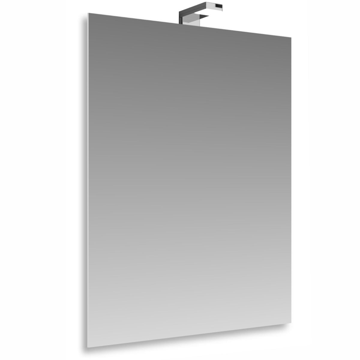 Specchio a filo  50x70 cm c/lampada led