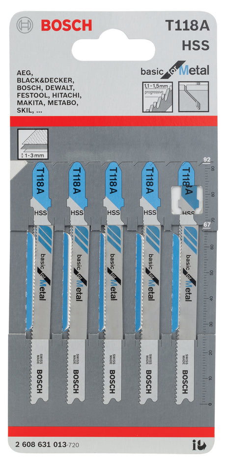 Bosch-a 5 lame t 118 a per seghetto alternativo