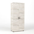 Kit armadio 2 ante  80x52x205 cm bianco ven.k083