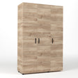 Kit armadio 3 ante 120x52x205 cm rovere m. k358