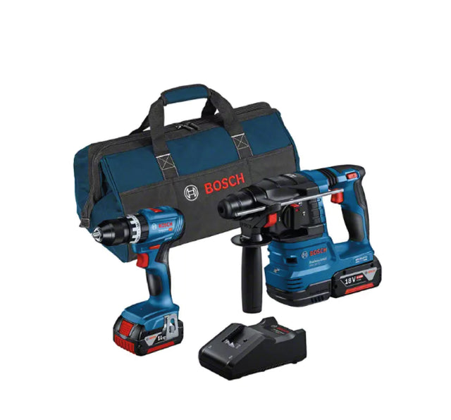 Bosch-b kit 18v trapano+tass. +3 batt.4,0ah+caric.