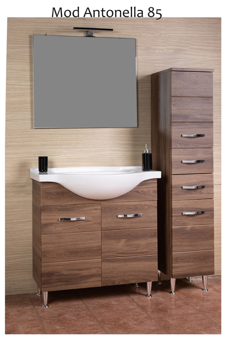 Mobile bagno antonella 2 ante  82 noce