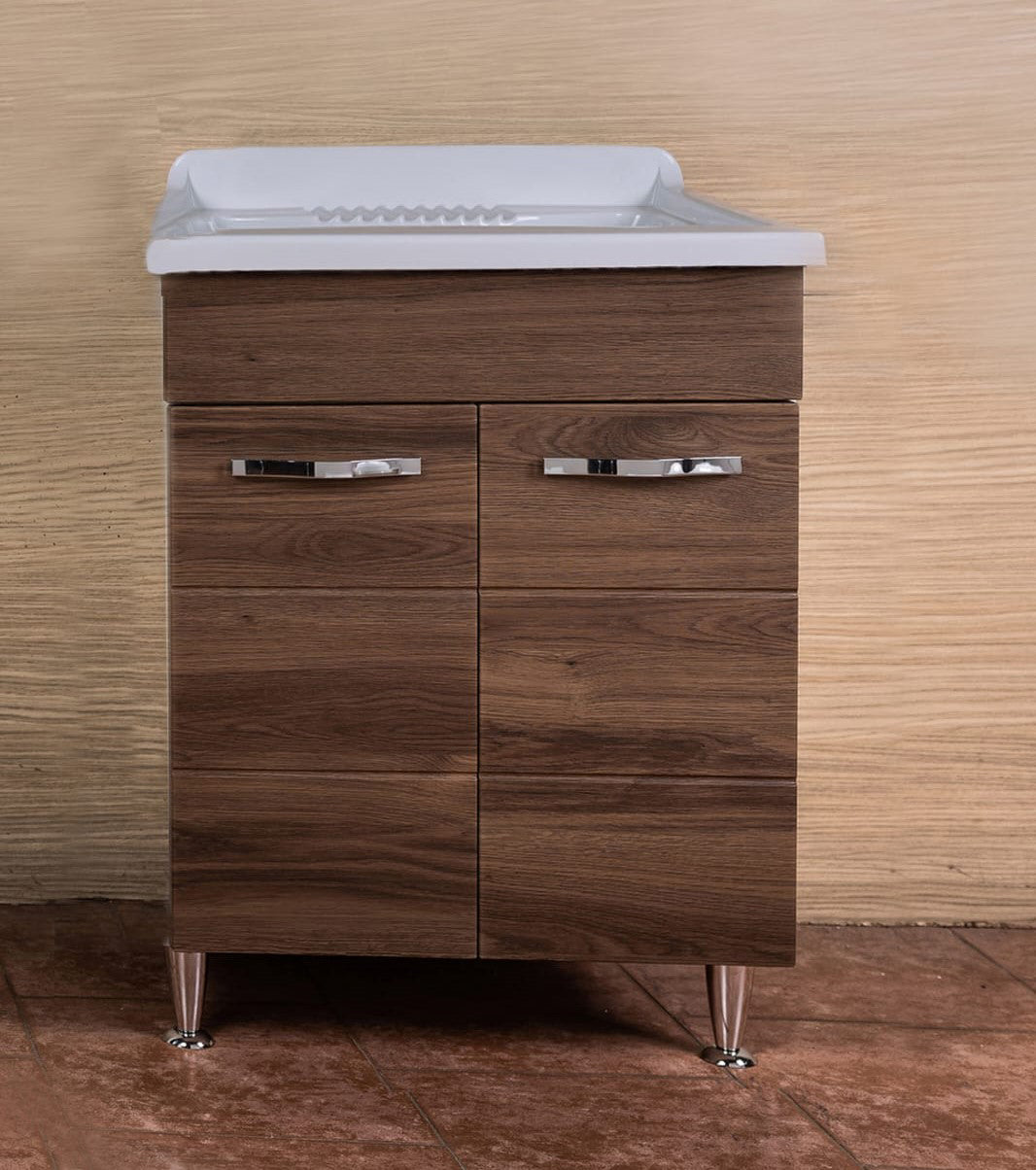 Lavatoio antonella 60x50 cm con sifone noce