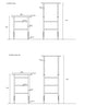 Cavalletto doppio regolabile 100-170 cm