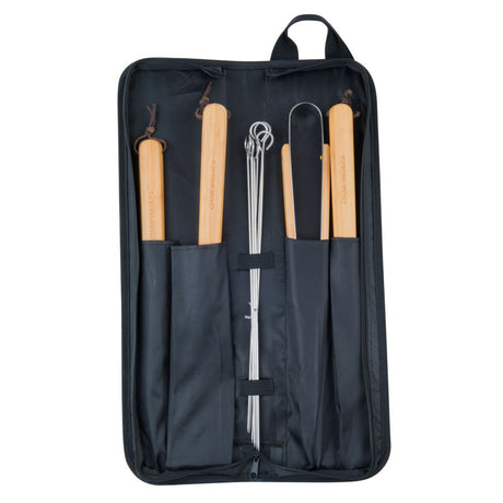 Borsa con 6 utensili barbecue in tessuto campingaz