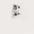 Laundry coppia mensole 45x23 cm bianco frass