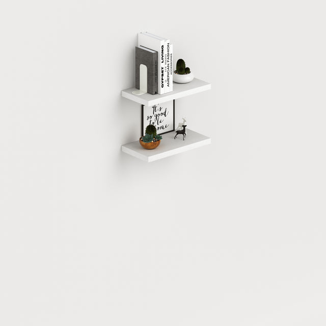 Laundry coppia mensole 45x23 cm bianco frass