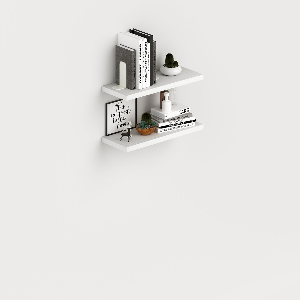 Laundry coppia mensole 60x23 cm bianco frass