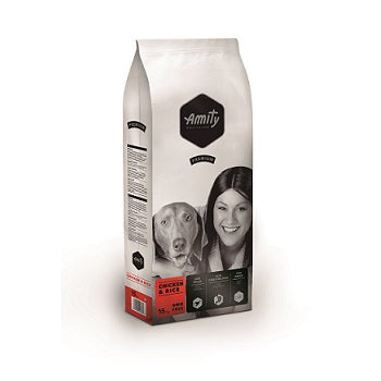 Cibo cane amity 15 kg adult chicken  rice