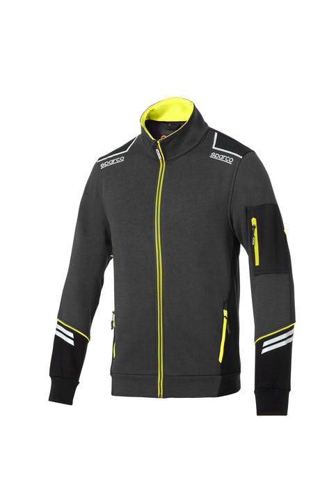 Sparco felpa alabama grey yellow tg xl