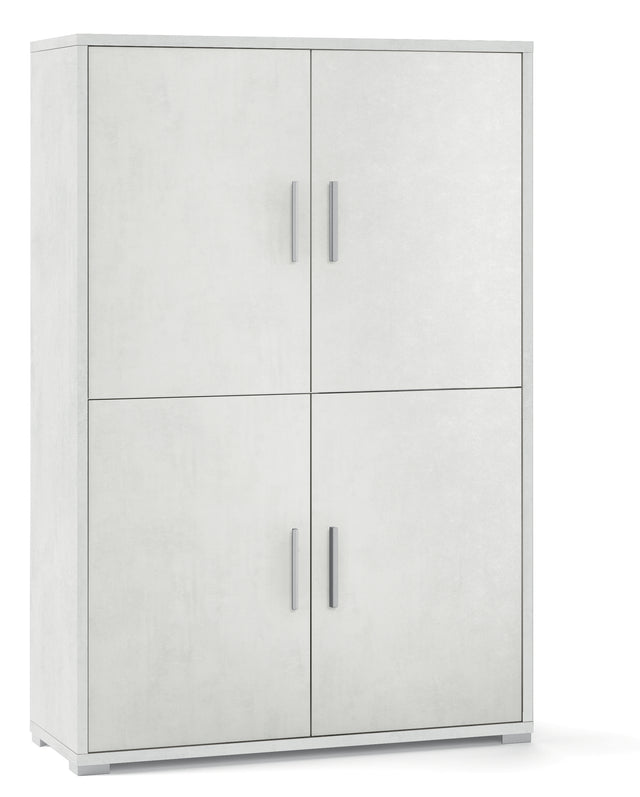 Ufficio double mobile 4a 161x108 cm ossido