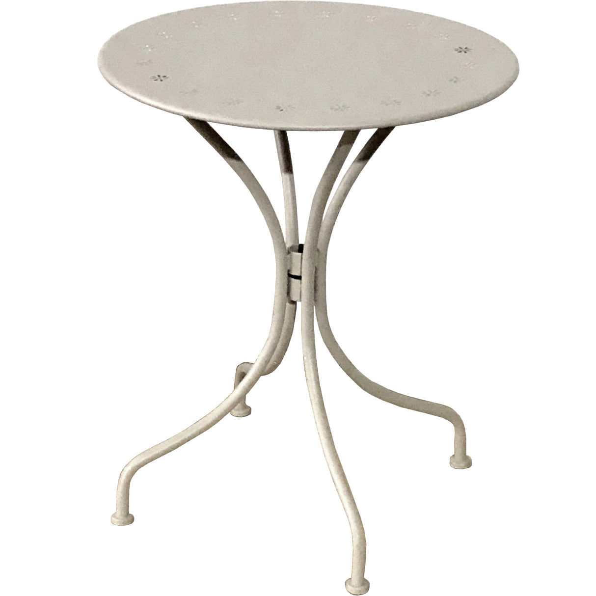 Tavolo sorrento d 60 cm crema opaco 019695
