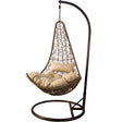 Poltrona pensile 95xh195 cm rattan 022723