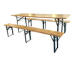 Set birreria in legno/metallo  cm.220x70x76h