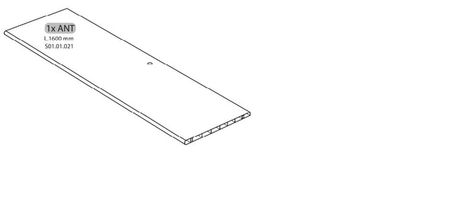 Zz-1ant s01.01.021 x armadio sporco pulito resina 1 anta 175x59x39 kit