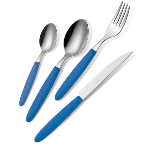 V posate light barattolo pz.24 blu 285 18/0