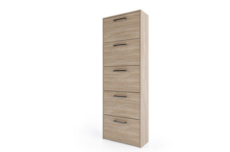 Kit scarpiera 5 ribalte d/prof. 60x25x172 rovere