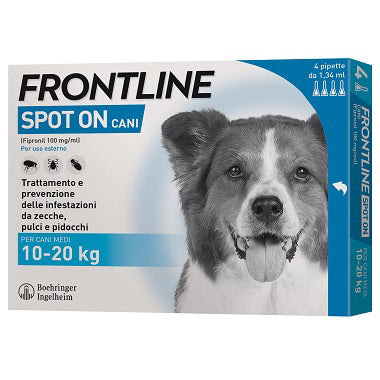 Frontline spot-on 10-20 kg cani medi 3+1 pipette