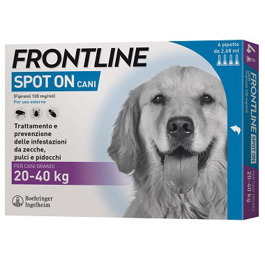 Frontline spot-on 20-40 kg cani grandi 3+1 pipette