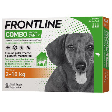 Frontline combo 02-10 kg cani piccoli 3 pipette