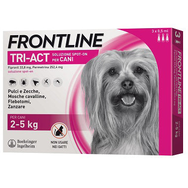 Frontline tri-act  2- 5 kg 3 pipette