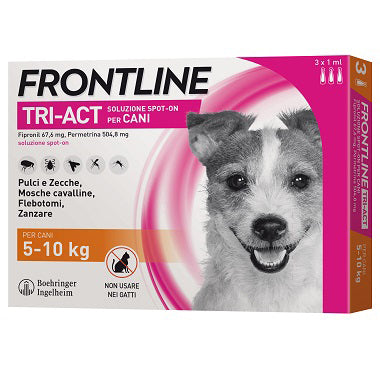 Frontline tri-act  5-10 kg 3 pipette