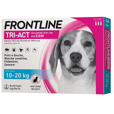 Frontline tri-act 10-20 kg 3 pipette