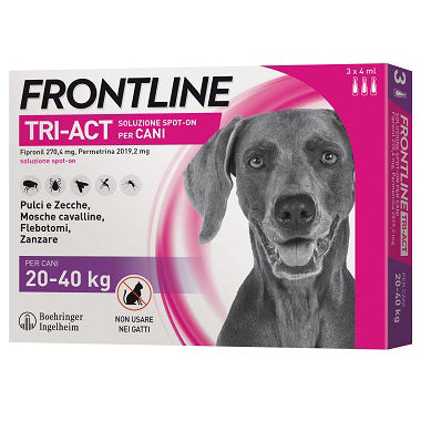 Frontline tri-act 20-40 kg 3 pipette