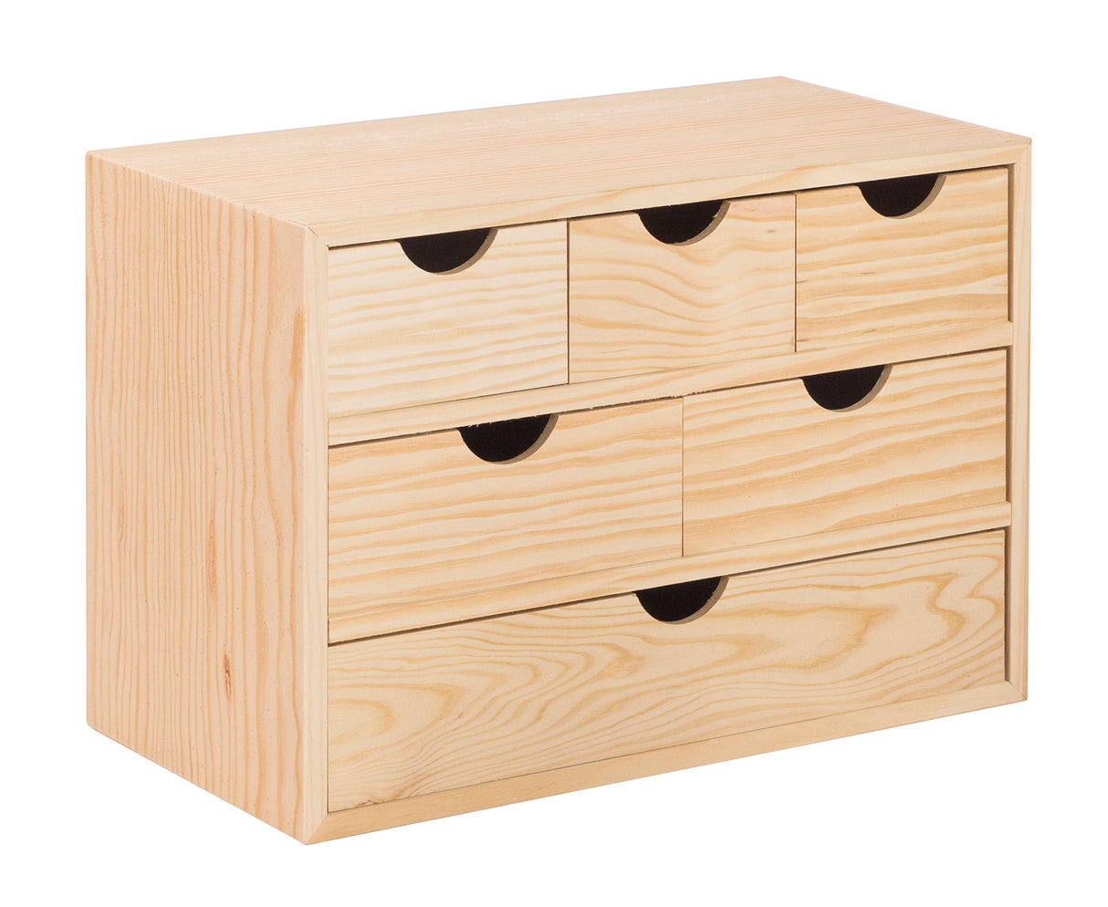 Cassettiera mini 6 cassetti 40x20xh28 cm