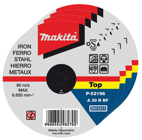 Makita conf.50 dischi per ferro 115x1,0x22