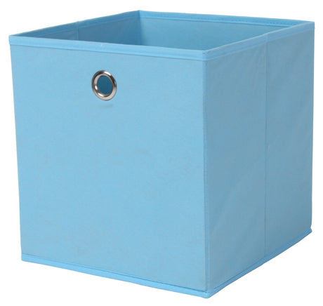 Portaoggetti cubo 27x27xh28 cm azzurro