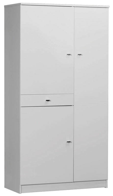 Mobile 3 ante +1 cassetto 77x34x147 bianco lacc. 322tl