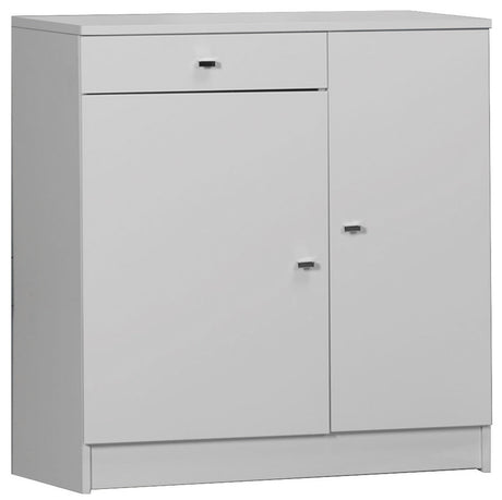 Mobile 2 ante +1 cassetto 77x34x80 bianco lacc. 342tl