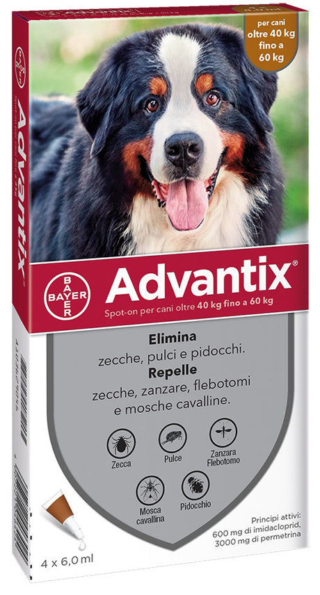 Bayer advantix spot on 4 pipette cani 40 -60 kg