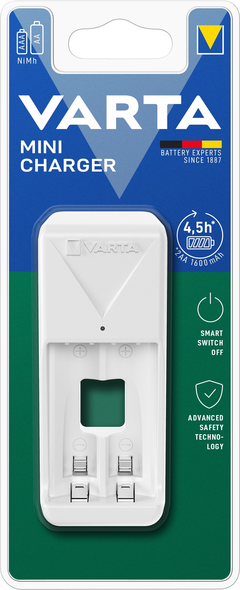 Varta caricabatterie mini charger vuoto