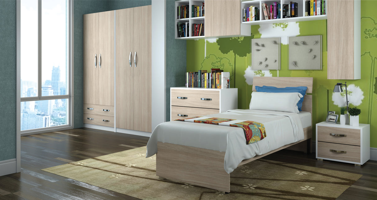 Linea modern letto singolo 85x200xh98 cm olmo