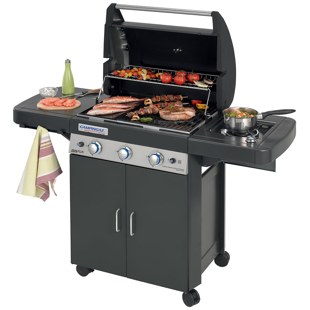 Barbecue dualgas 3 classic ls plus dark 9.6+2.3kw