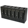 Cassetta postale compo 6 62x18x30 cm antracite