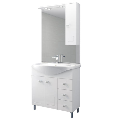 Mobile bagno eva  85 completo bianco