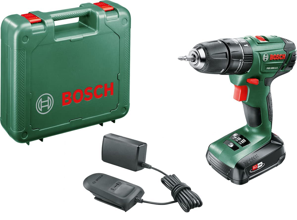 Bosch-v 18vp trapano 1 batt.1,5ah psb 1800 li-2 kit